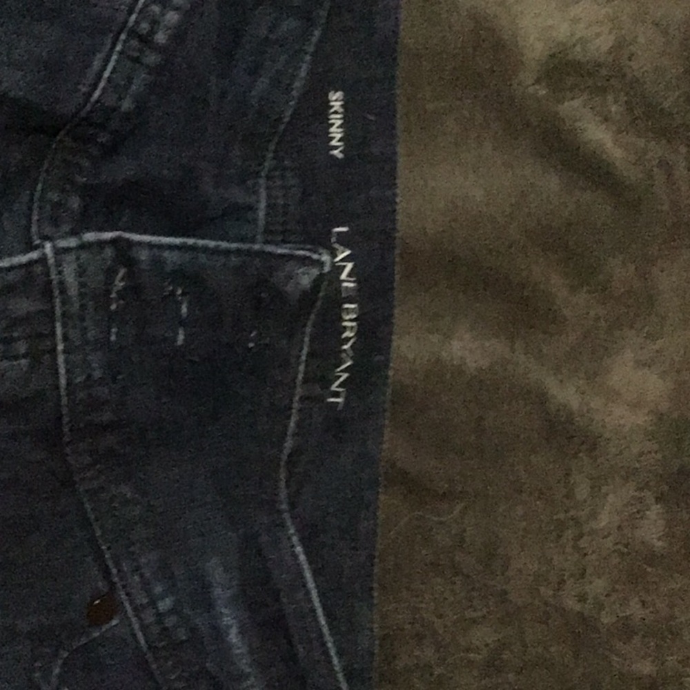 Lane Bryant High Rise Blue Jeans Premium Denim
